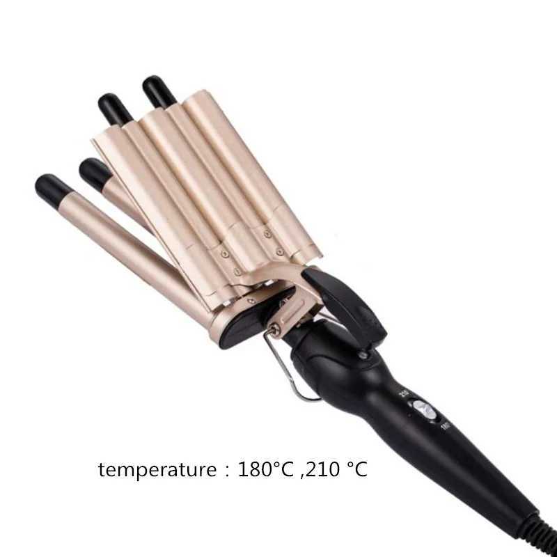 Professional Curling Iron Ceramic Five Barrel Wave Curler Rod Styling Tool for Quick Heating W241231