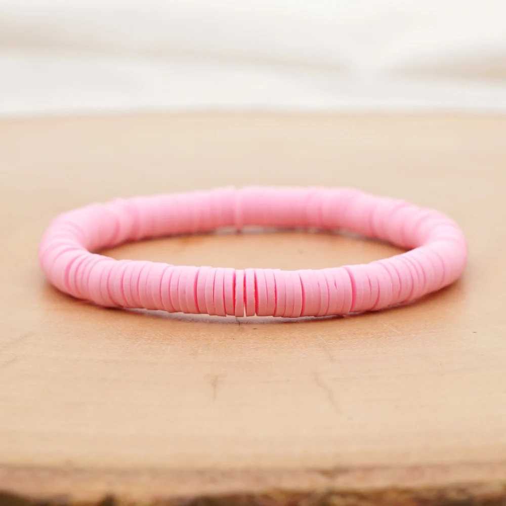 Handmade Colored Polymer Clay Bracelet Pure Handmade Bead Bohemian Bracelet Suitable for Men and Women Covering Items and Free Delivery W241231