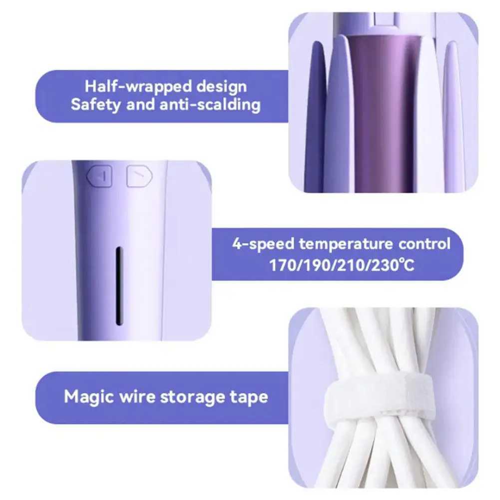 Automatic Curling Iron 32mm Large Roller Anionic Ceramic Curler 4-speed Adjustable Fast Heating Fashionable Styling Tool Simple W241231