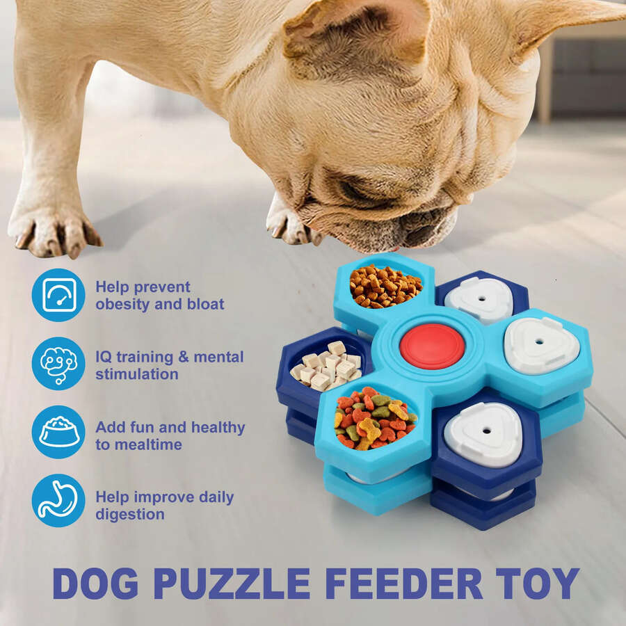 Supplies Dog Pet Leakage Feeding Wheel Puzzle Toy Training Soothing Slow Food Plate