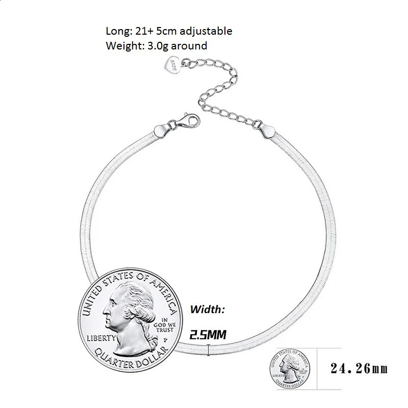 Bow-knot 925 Silver Anklet women Simple anklet adjustable pure silver ankle bracelets Summer bare foot chain jewellery women 241226