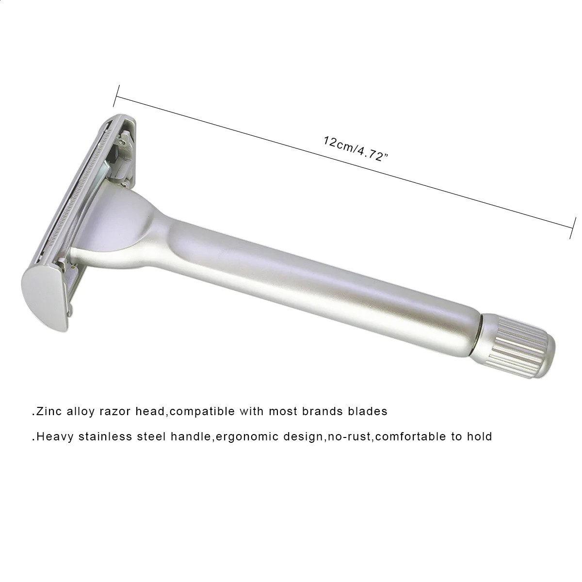 Magyfosia Butterfly Open Double Edge Safety Razor with 10 Original Blades Classic Hair Removal Shaver for Men 241230