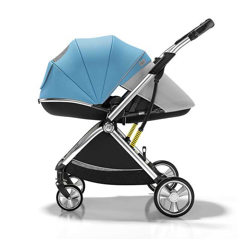 Luxurious High Landscape Baby Stroller Ergonomic Design Newborn Pushchair Can Sit Can LieXJ250306