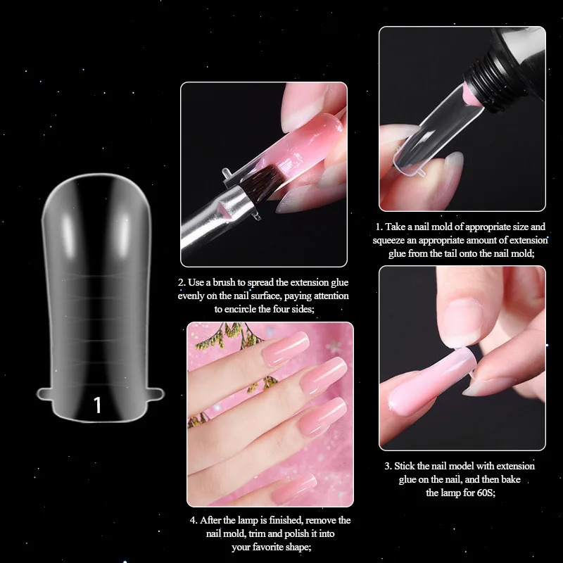 9pcs Poly Nail Gel Extension Glitter Gel And 1-30PCS Nails Polish For Manicure UV Nail Gel Nail Art Quick Building Nail Polish 241230