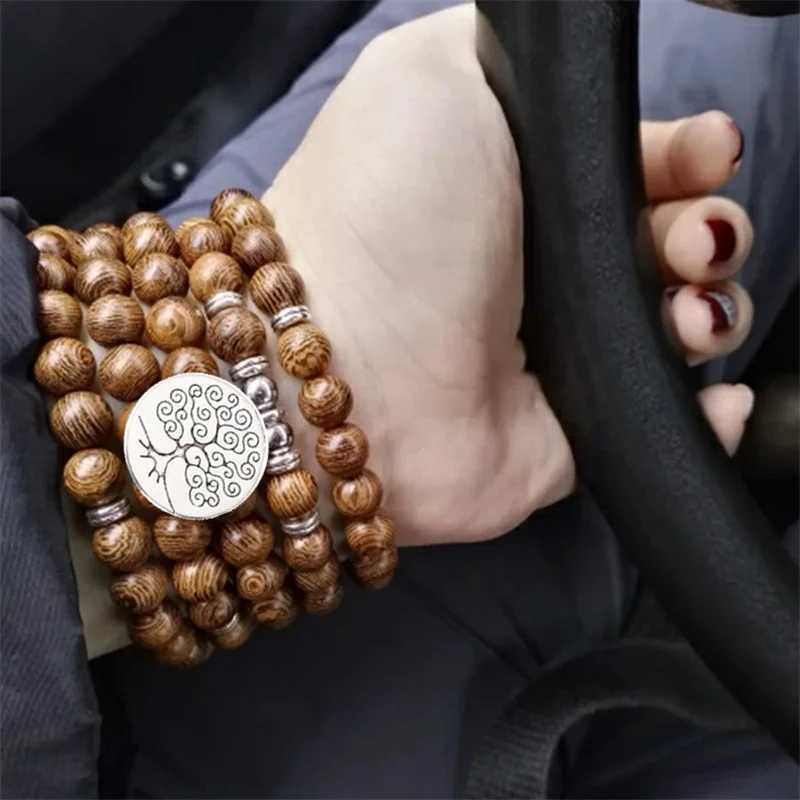 Home>Tags>Mara Buddhist Prayer Beads>Natural Wood Beads>Yoga Jewelry Wood Rose Bracelet>Tree of Life Pendant W241231