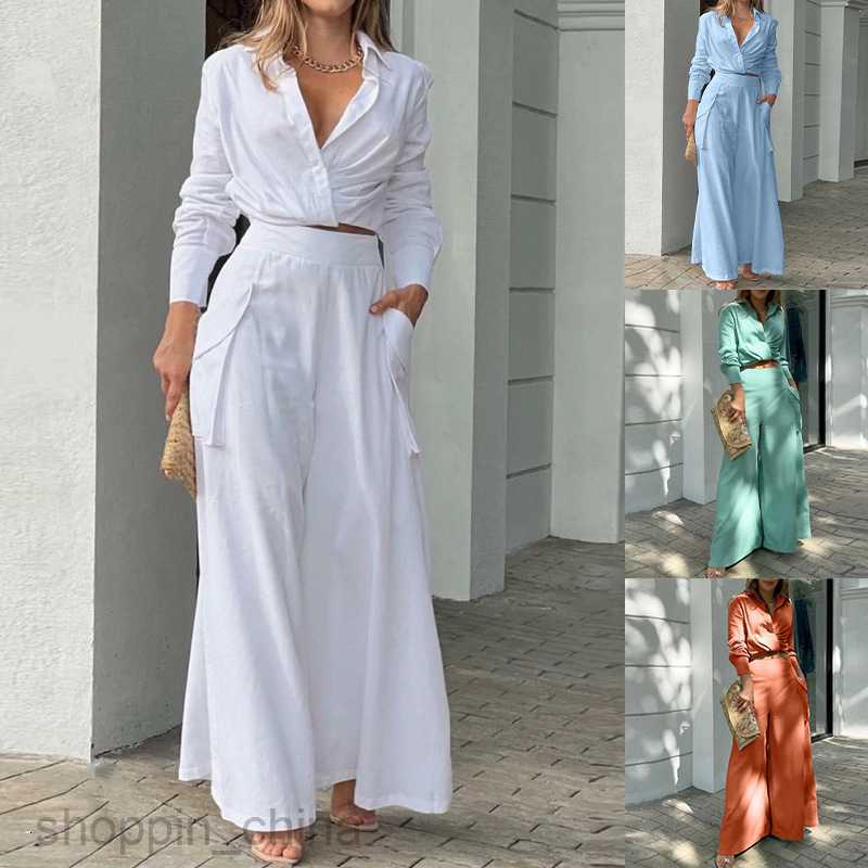 Basic Casual Dresses for Woman Women's New Style Commuting Fashion Shirt Fashion Casual Set