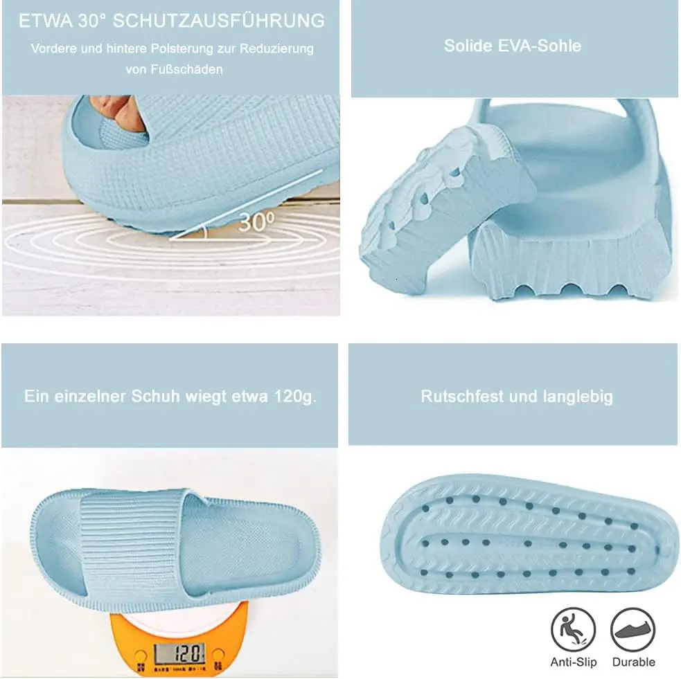 Women Men Cloud Pillow Sliders Super Soft Cozisliders Slippers Sliders Shower Pool Summer Flip Flop House Slides Indoor Outdoor 240701