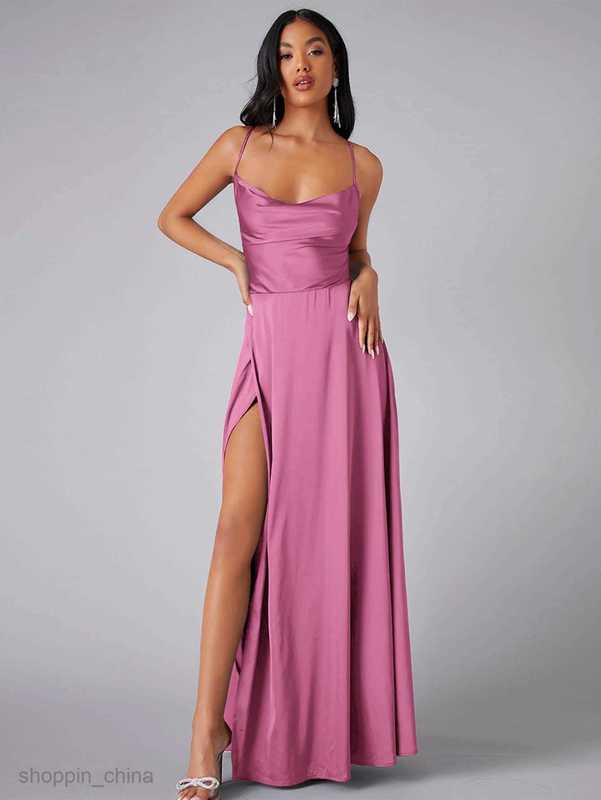 Casual Dresses for Woman New Women's Wear Sexy Slimming Slim Fit Open Back Suspended Waist Dress Long Dress