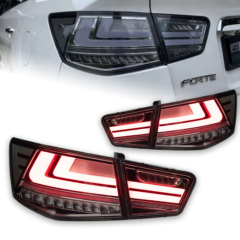 Car Taillight for Kia Forte 2009-2014 cerato LED Signal Tail Lights Assembly DRL Rear Reverse Brake Light Accessories