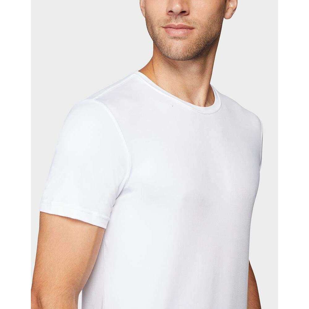 Mens designer t shirt Classic Crew T-Shirt summer 4-Way Stretch | Moisture Wicking Casual T-shirts