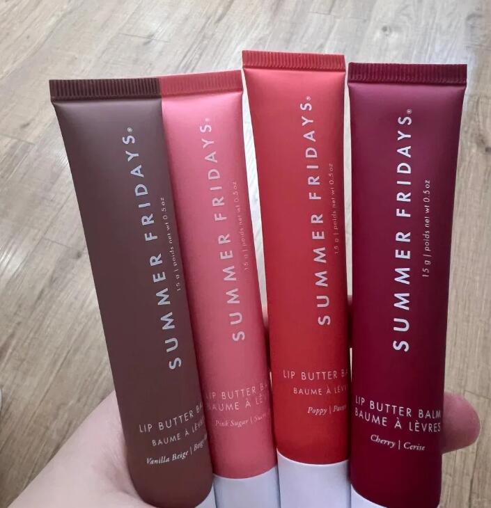 Summer Fridays Butter 15g Balm Liquid Lipstick Hydrating Smooth Soft Lip Gloss Sugar Vanilla Beige 2024