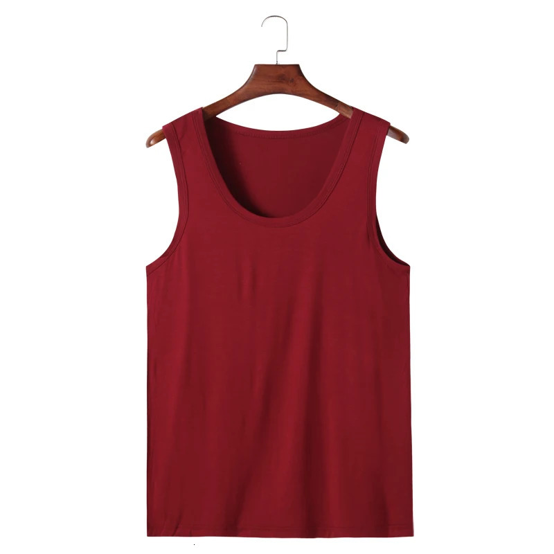 4XL 5XL 6XL Plus Size Mens Tank Top Vest Cotton Sleeveless T Shirt Bodybuilding Undershirts Oneck Tanks Tops 240626