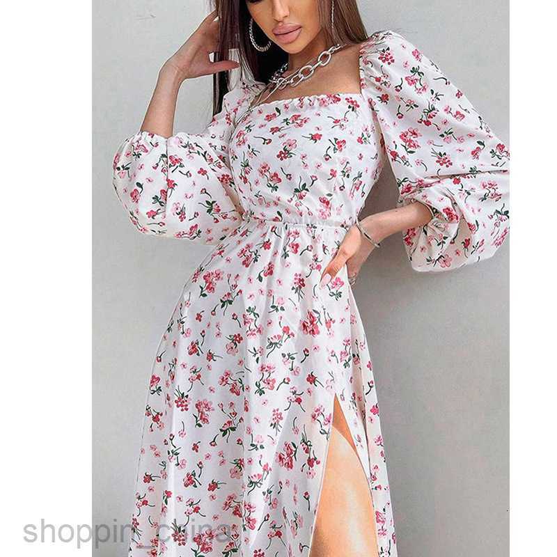 Basic Casual Dresses for Woman Summer Women's Street Sexy Split Mid length Dress Casual Dress