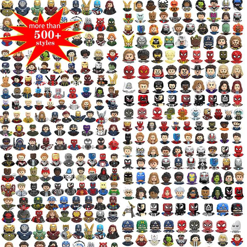 500 different Mini Movie Figures Blocks wholesale Kids building bricks Toys gift