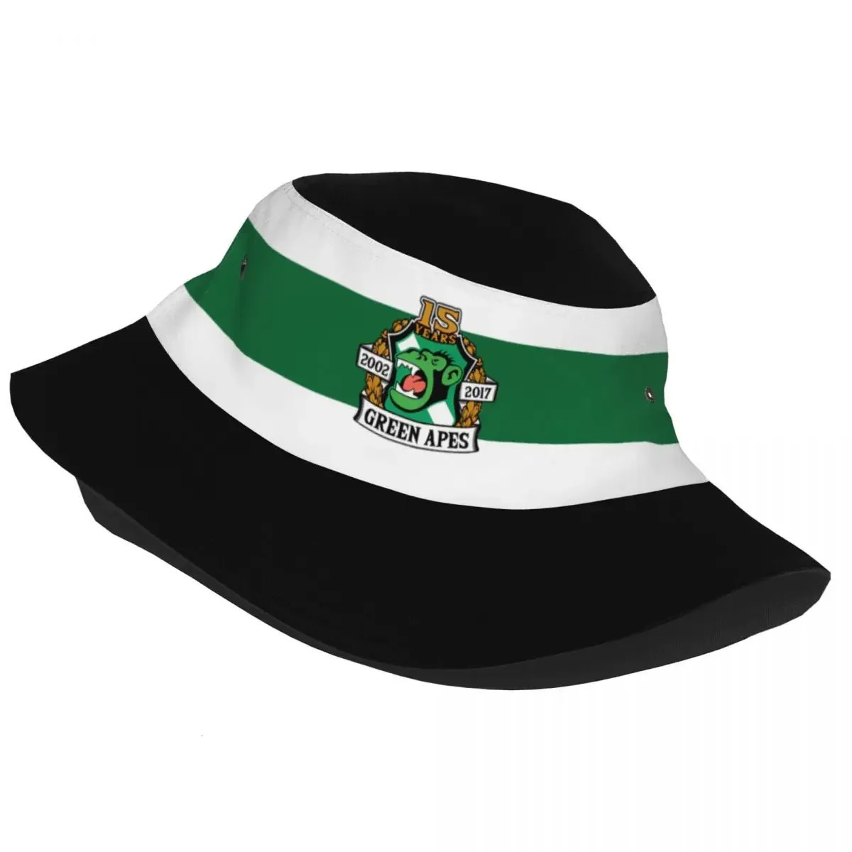 Maccabi Haifa MHFC Green Apes Fishermans Cap Outdoor Bucket Hats Fishing Hat Foldable Hip Hop Beach Sun Hats for Women Men 240626
