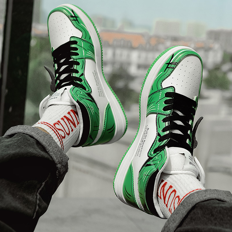 Sneakers: Nezuko Anime Cartoon Cosplay High Top Shoes for Men & Women 4