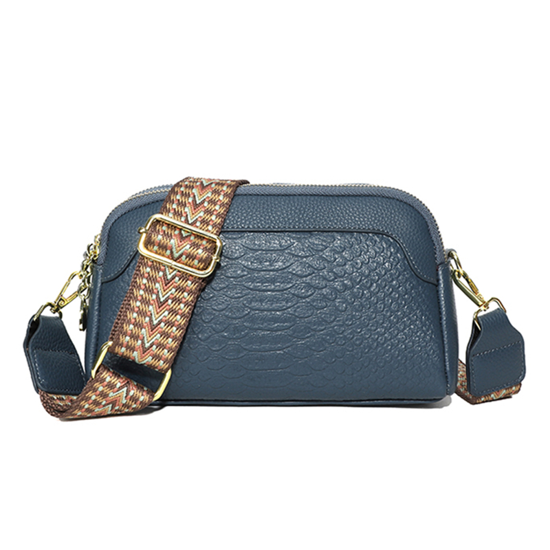 New100%Cow Leather Crocodile Messenger Bag For Women Luxury High Quality Ladies Handbag Crossbody Shoulder Bag Female Purse Sacs