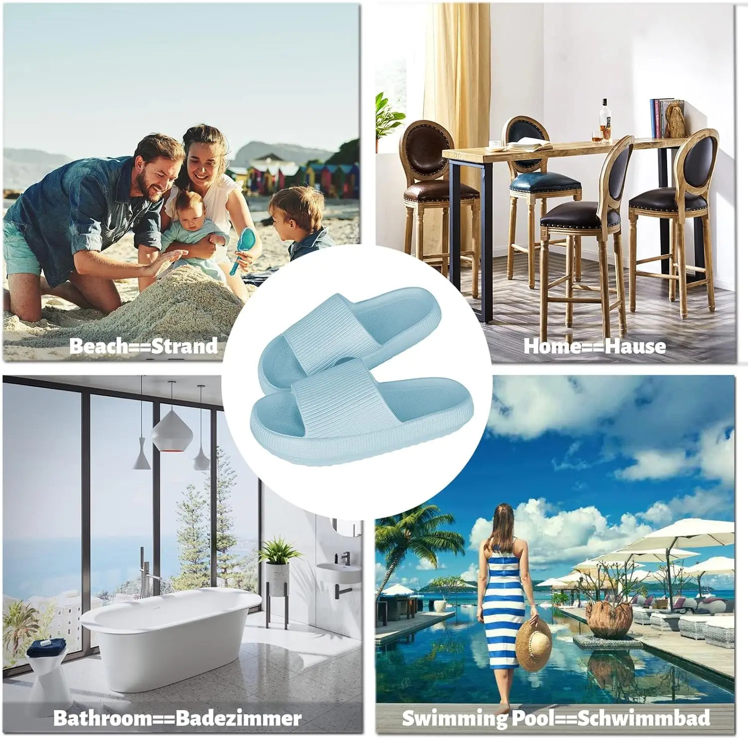 Women Men Cloud Pillow Sliders Super Soft Cozisliders Slippers Sliders Shower Pool Summer Flip Flop House Slides Indoor Outdoor 240701