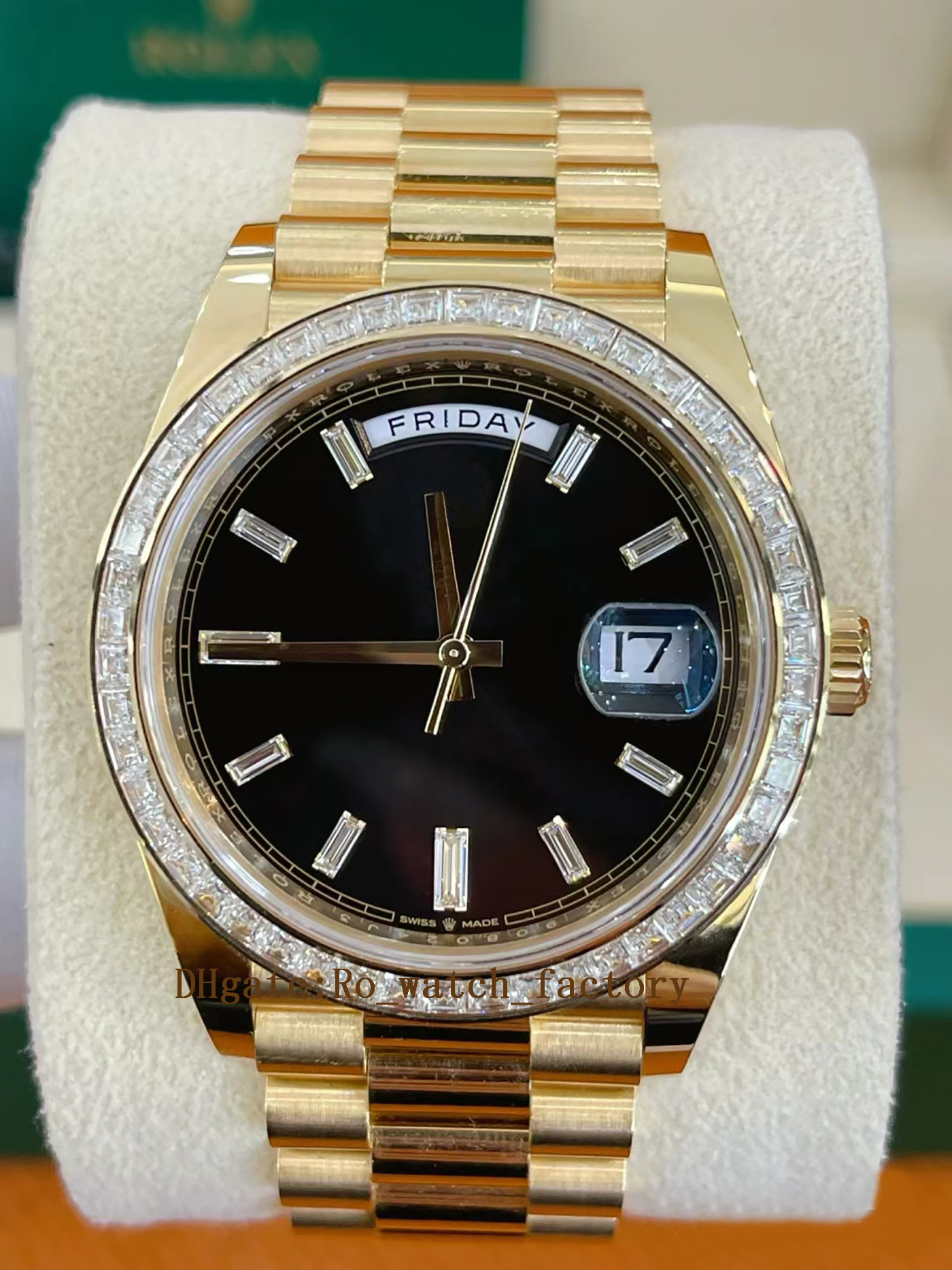 Men's High Quality Brand Designer Watch 3235 Mechanical Automatic Movement 40MM Sapphire Waterproof dial 18K Gold strap