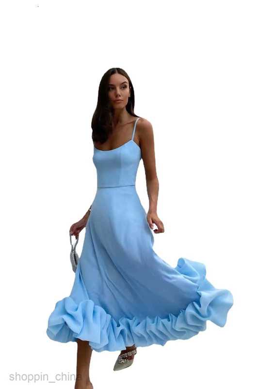 Basic Casual Dresses Women Spring/Summer Women's New Fashion Hanging Strap Large Swing 3D Flower A-line Dress