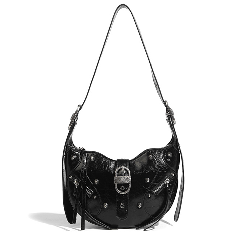 Suede Tassel Shoulder Bag for Women Luxury Handbags Designer Clutch Purse Vintage Underarm Bag 2023 Fashion Crescent Shopper Bag