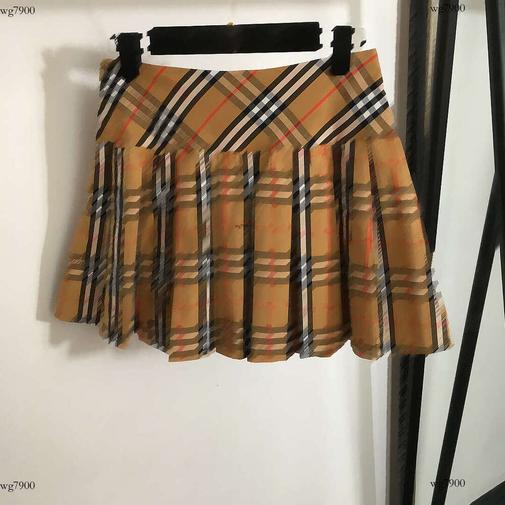 24ss designer skirt women brand clothing womens summer dress fashion stripe logo ladies miniskirt girl 100 pleated short skirt jul 01