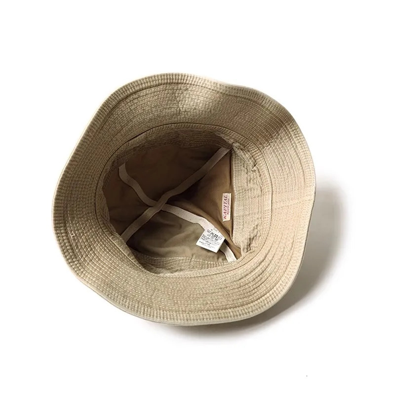 KAPITAL tricolor vintage batik wash casual sunshade Bucket hat MZ151 240626