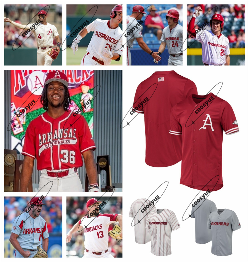 2024 NCAA Custom Stitched Arkansas Razorbacks baseball jersey quality jersey women men youth s-3xl coosyus
