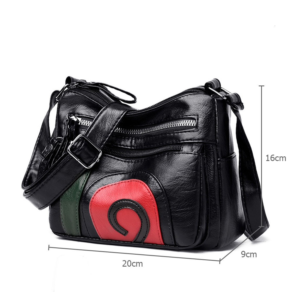 Single shoulder bag for women in , new soft fashion versatile multi-layer crossbody washed leather business bag, wallet collection zhanyishengli