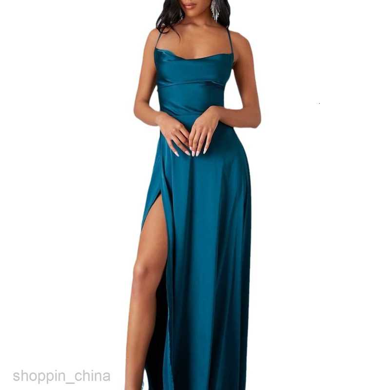 Casual Dresses for Woman New Women's Wear Sexy Slimming Slim Fit Open Back Suspended Waist Dress Long Dress