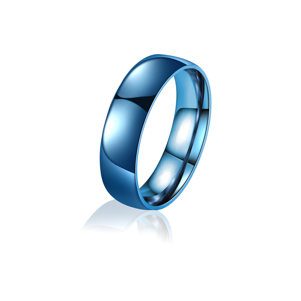 Titanium Steel Ring for Men Women Polished 18K Soild Gold Silver Plated Stainless Steel Wedding Band Rings Hip Hop Jewelry Letter Laser Marking Rings 