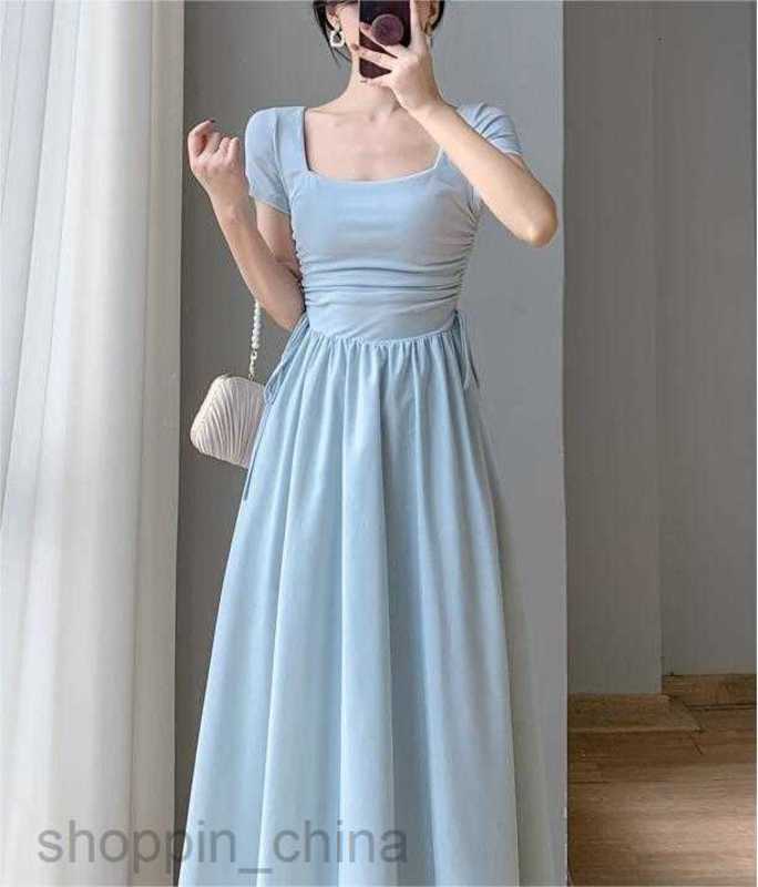 Basic Casual Dresses Women First Love Temperament Slim White Dress Women's Summer New Small Fresh Long Dress Fairy Super Immortal Forest Series