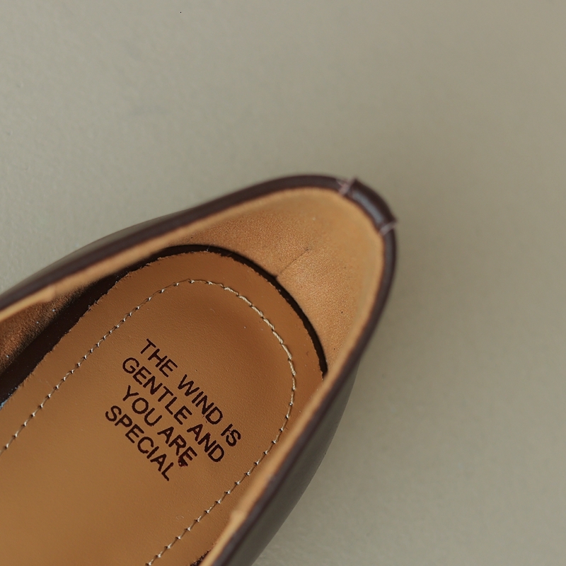 Women's New Ultra Soft Square Toe Genuine Leather Retro Comfortable Woven Low Heeled Oxford Flat Shoes