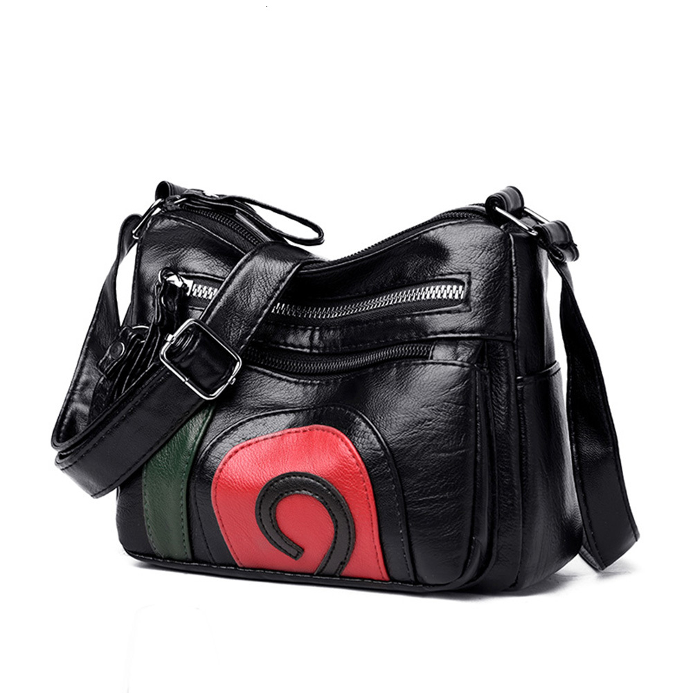 Single shoulder bag for women in , new soft fashion versatile multi-layer crossbody washed leather business bag, wallet collection zhanyishengli