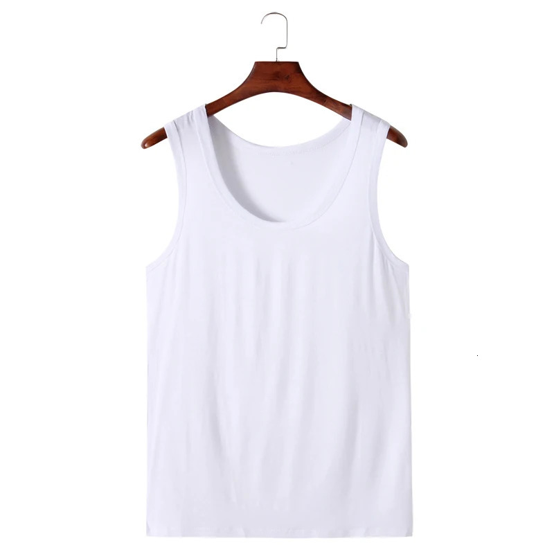 4XL 5XL 6XL Plus Size Mens Tank Top Vest Cotton Sleeveless T Shirt Bodybuilding Undershirts Oneck Tanks Tops 240626