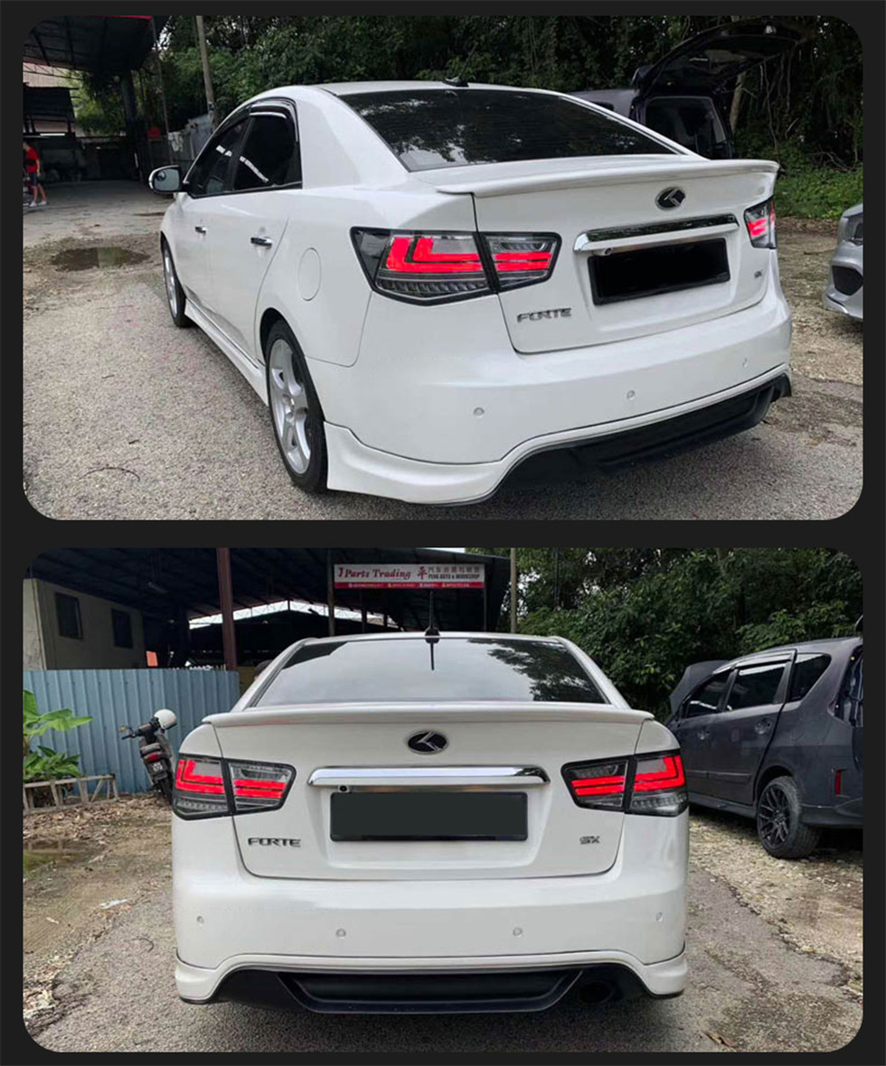 Car Taillight for Kia Forte 2009-2014 cerato LED Signal Tail Lights Assembly DRL Rear Reverse Brake Light Accessories