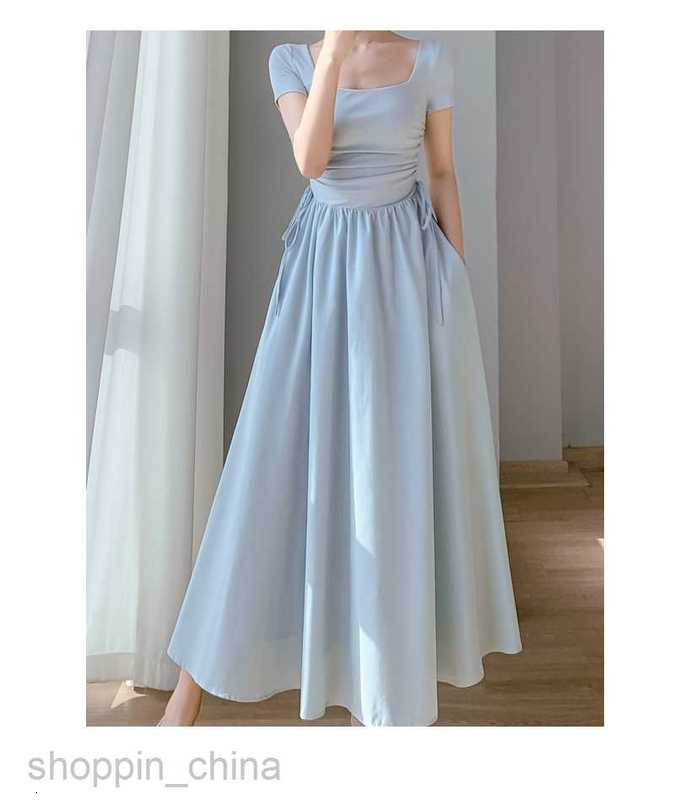 Basic Casual Dresses Women First Love Temperament Slim White Dress Women's Summer New Small Fresh Long Dress Fairy Super Immortal Forest Series