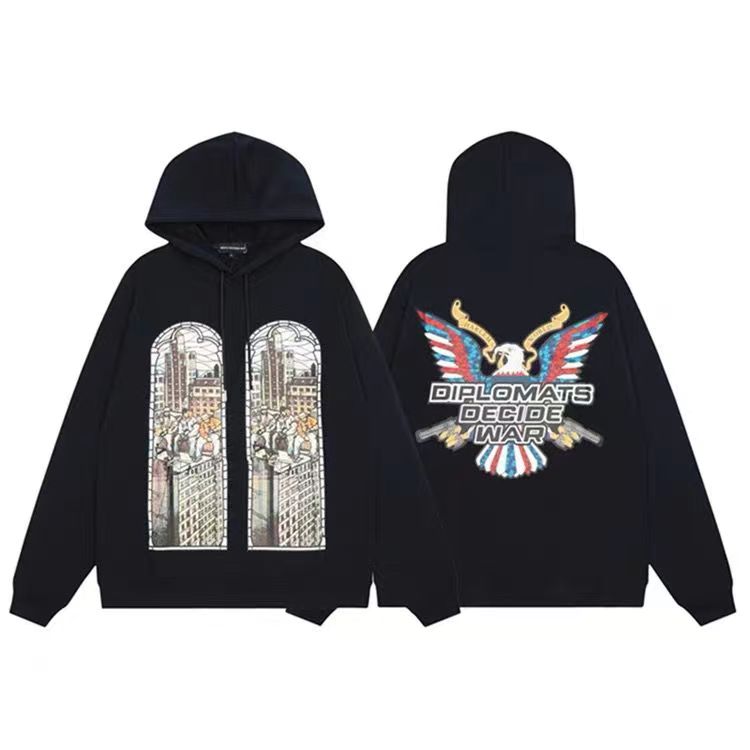 Spring Autumn High Quality Designer Hoodies Sweatshirts Mens Decides War Sweater Jumpers Pullover Cotton Grey Black Breathable Fashion Female Jumper