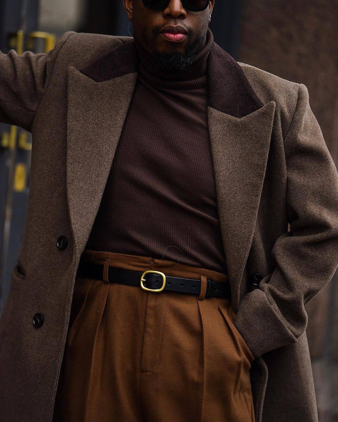 Luxury Men's Long Warm Coat For Men Wool Blends-Trench Coats Tailored Peaked Lapel Autumn Winter Double Breasted Overlength Custom Made Just One 