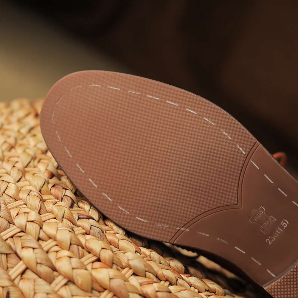 Kaky's New Round Head Genuine Leather Cowhide Vintage Low Heel Large Women's Singles Mueller Casual Shoes