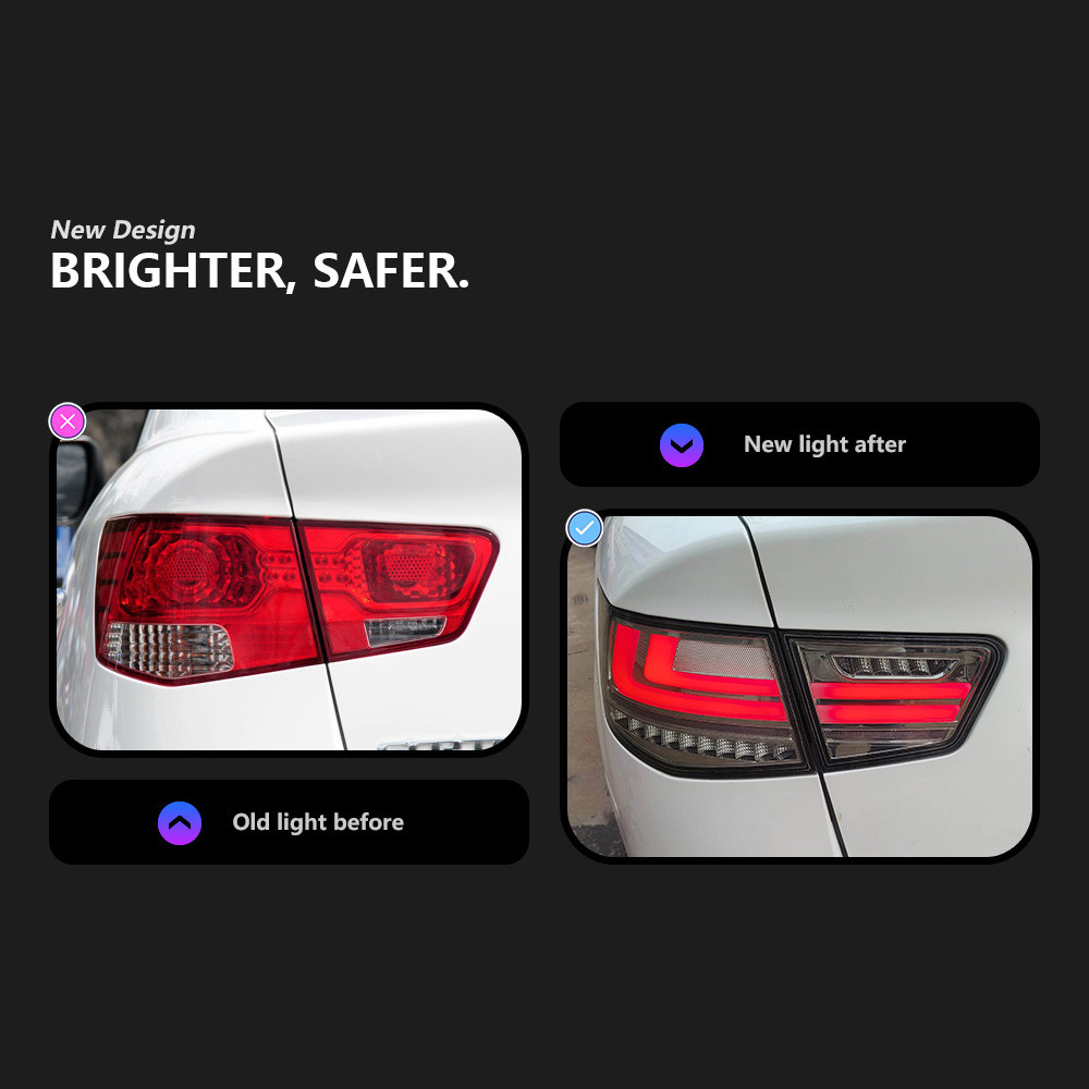 Car Taillight for Kia Forte 2009-2014 cerato LED Signal Tail Lights Assembly DRL Rear Reverse Brake Light Accessories