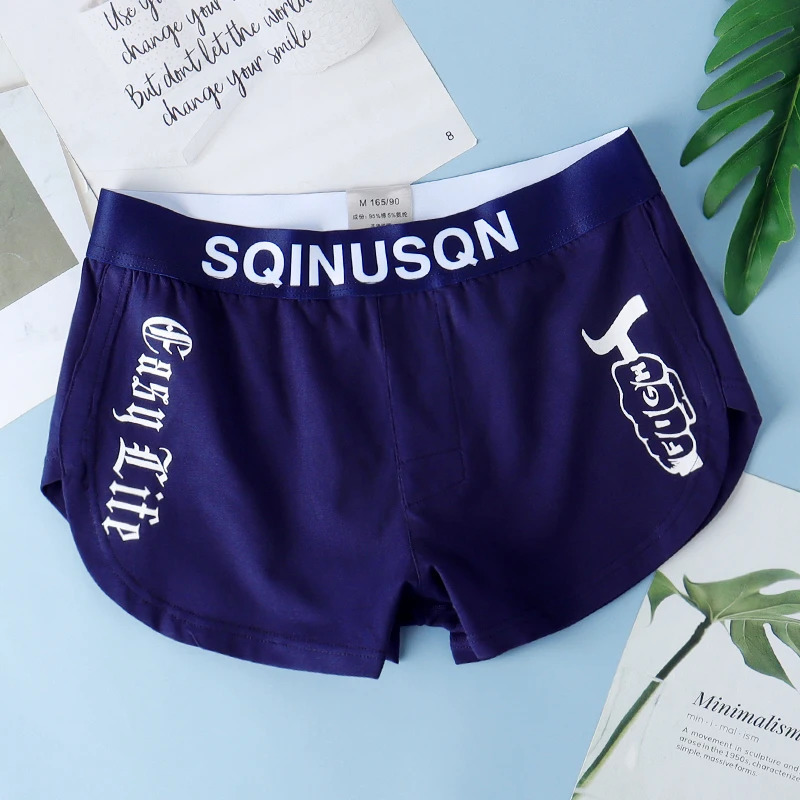 Plus size mens underwear boxers shorts are comfortable and breathable mid rise cotton four corner boxer 240627