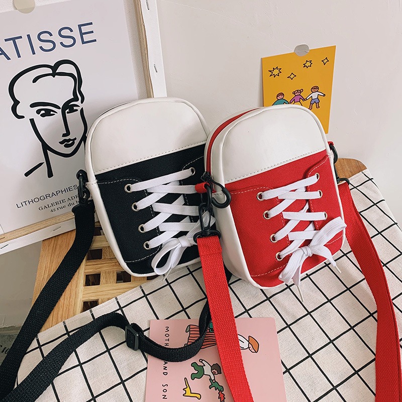 Women Shoulder Bag Fashion Canvas Crossbody Bags Personality Shoes Shape Messenger Purse Funny Handbag Luxury Designer 2024 New