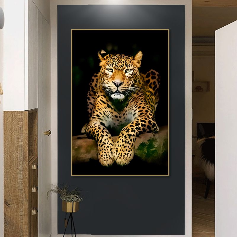 Walking Leopard Posters Prints Wild Animal Canvas Painting Wall Art for Living Room Decor Home Decoration