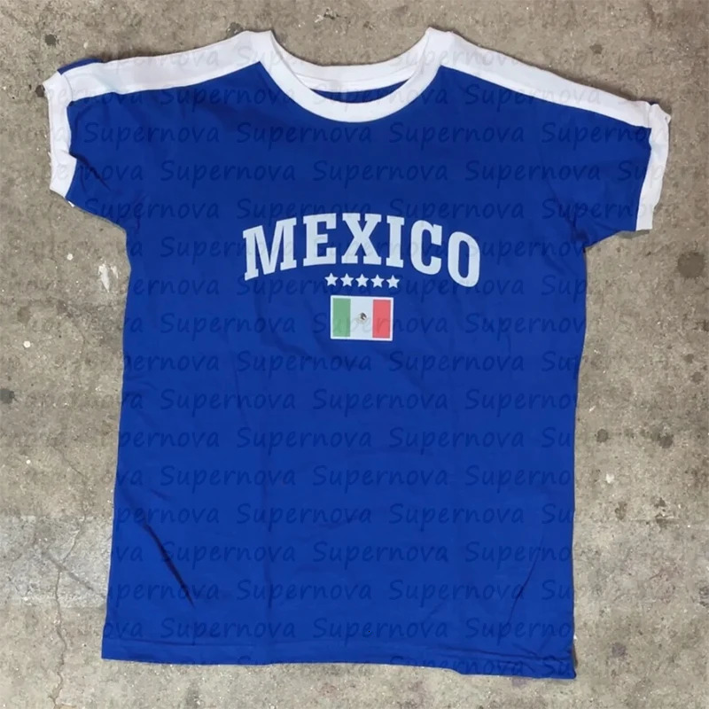 y2k summer tank tops and t-shirts crop tops Harajuku fashion women tops gothic clothing tops women Mexican aesthetics 240626