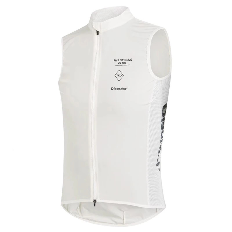 PNS TKO Cycling Vest White Windproof Waterproof Sleeveless Bicycle Vest Lightweight Breathable Cycling Jacket MTB Bike Jersey 240620