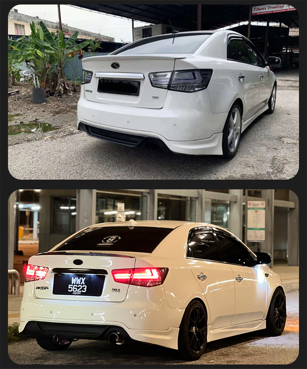 Car Taillight for Kia Forte 2009-2014 cerato LED Signal Tail Lights Assembly DRL Rear Reverse Brake Light Accessories