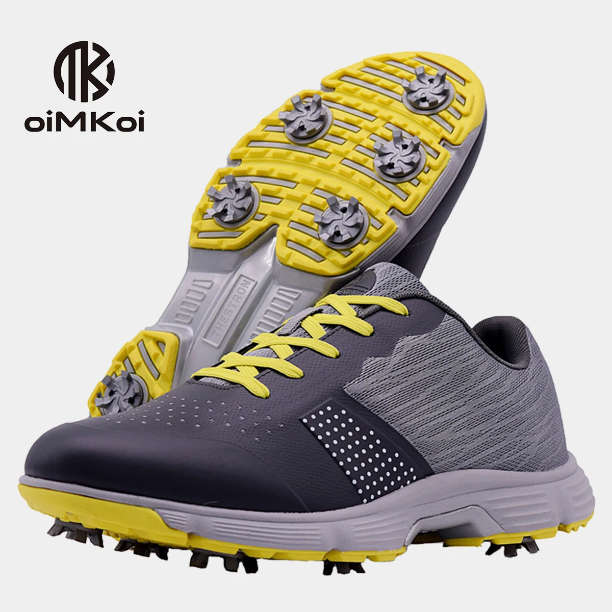 OIMKOI Professional Mens Golf Shoes Mens Waterproof and Anti Slip Golf Training Shoes 240626