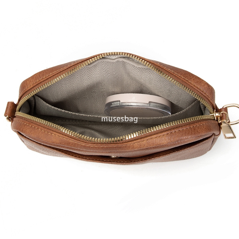 Western style women's high-end new retro style detachable shoulder strap with zero wallet casual PU lightweight and practical crossbody bag cross