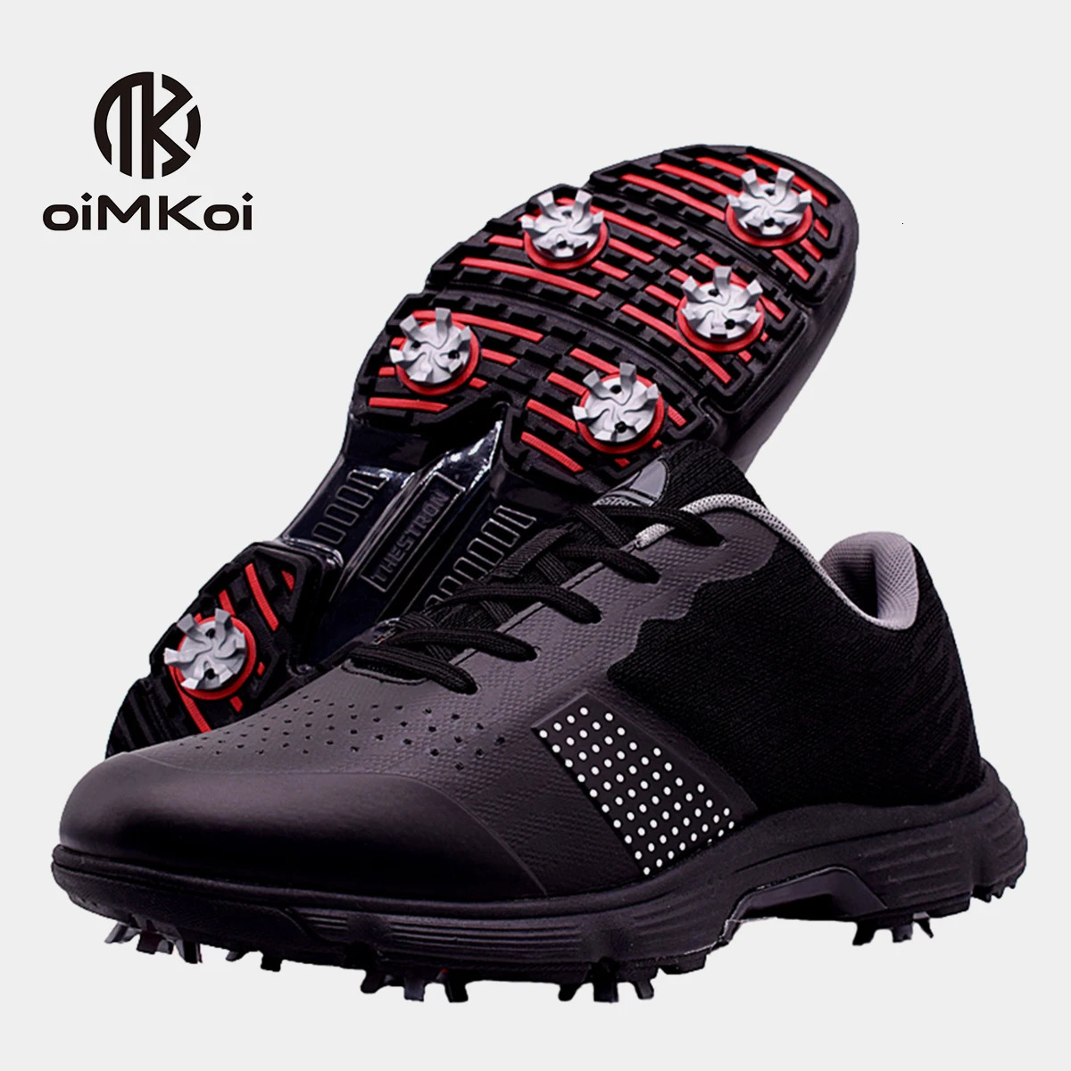 OIMKOI Professional Mens Golf Shoes Mens Waterproof and Anti Slip Golf Training Shoes 240626
